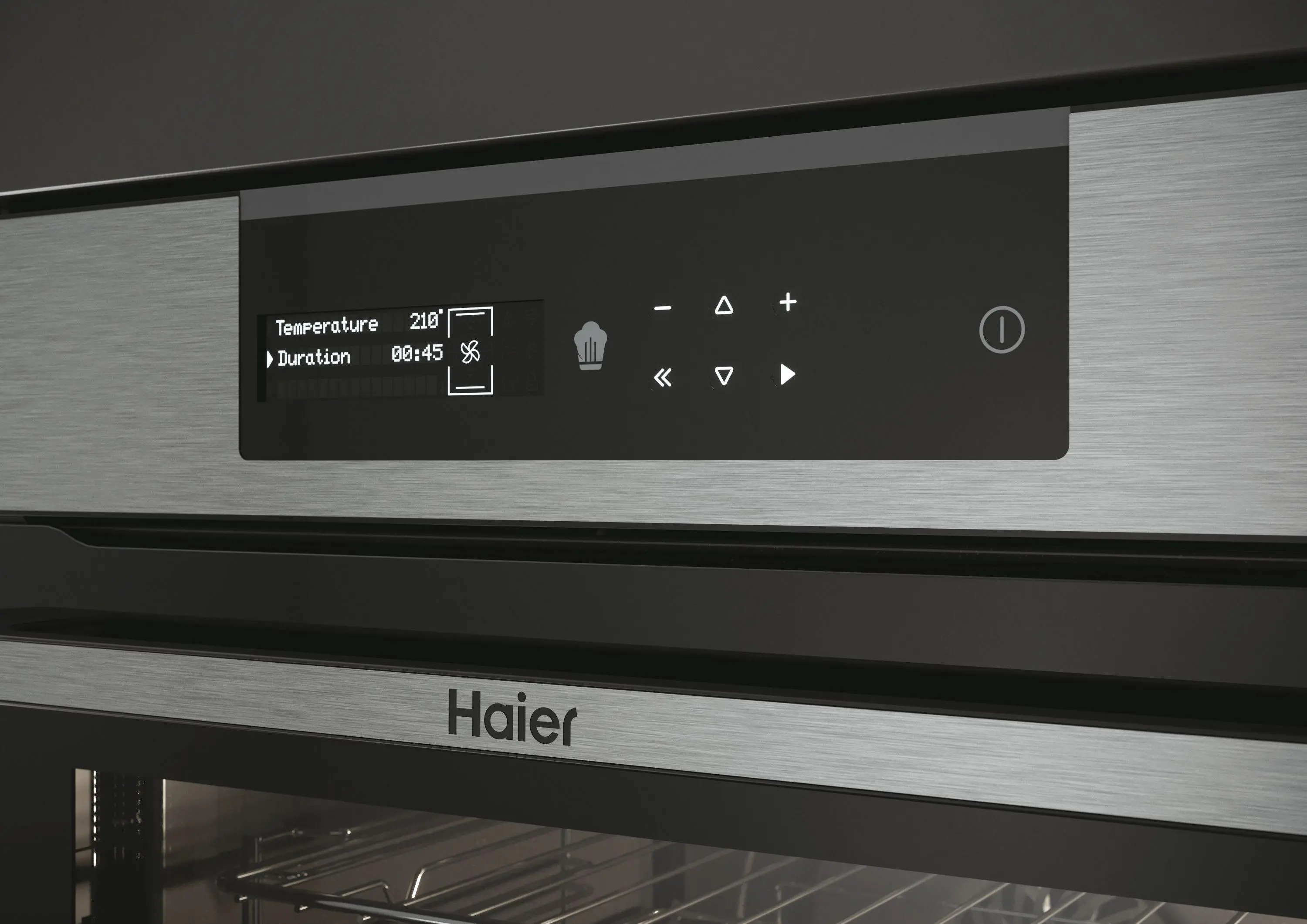 Piekarnik elektryczny Haier I-Message 2 HWO60SM2B9XH Termoobieg Termosonda Zdalne sterowanie Srebrno-czarny
