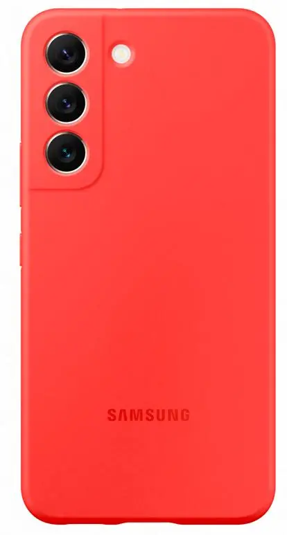 Etui Samsung Silicone Cover do Galaxy S22 Czerwony