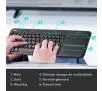 Klawiatura membranowa Logitech Wireless Touch Keyboard K400 Plus  Szary