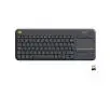 Klawiatura membranowa Logitech Wireless Touch Keyboard K400 Plus  Szary