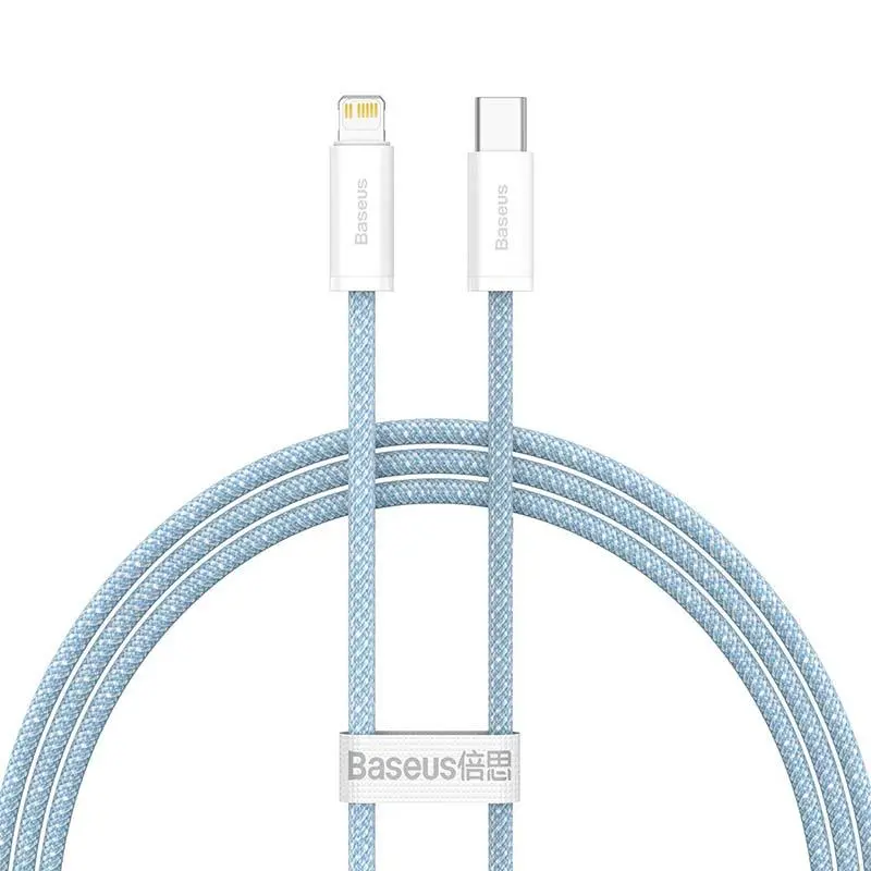 Kabel Baseus USB-C do Lightning Dynamic Series 20W 1m Niebieski