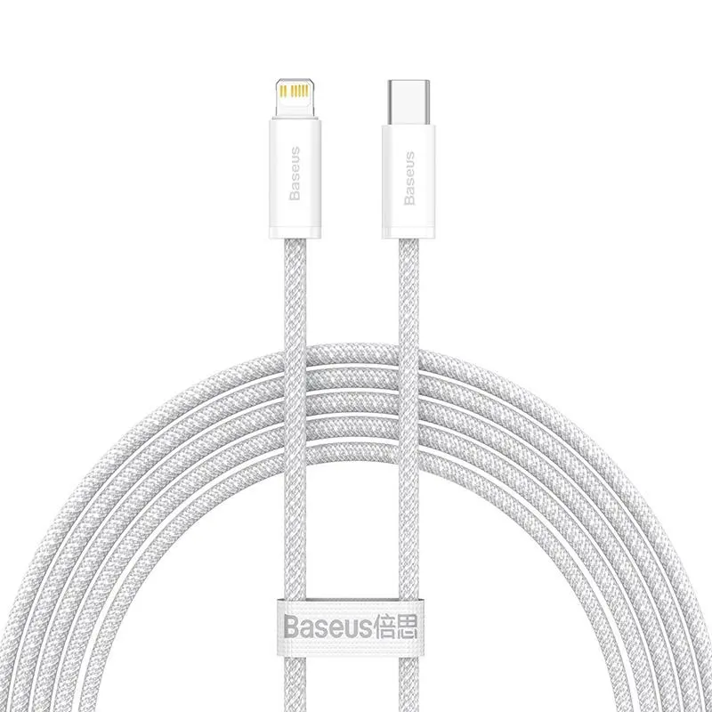 Kabel Baseus USB-C do Lightning Dynamic Series 20W 2m Biały