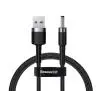 Kabel Baseus USB do DC 3,5mm Cafule 2A 1m Czarno-szary