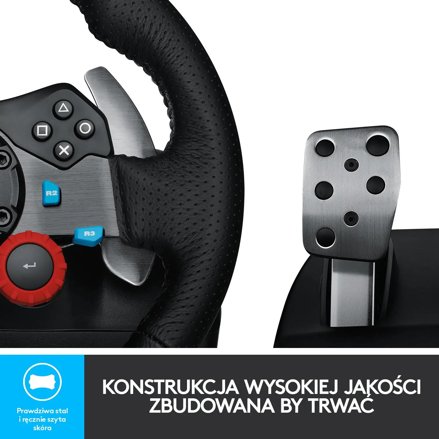 Kierownica Logitech G29 Racing Wheel z pedałami do PS5, PS4, PS3, PC Force Feedback