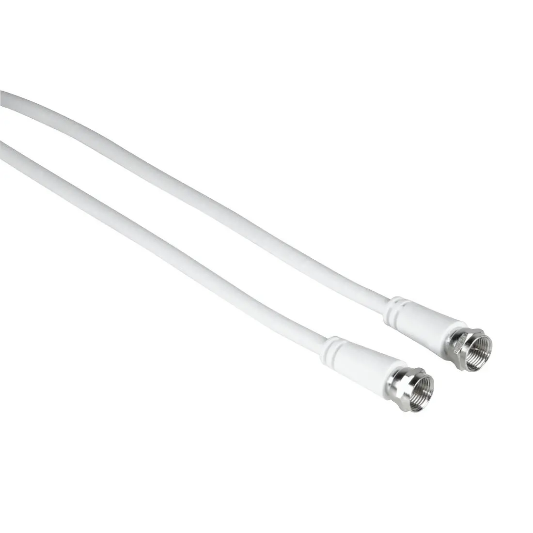 Kabel antenowy Hama 00205040 wtyk F - wtyk F 75dB 10m Biały