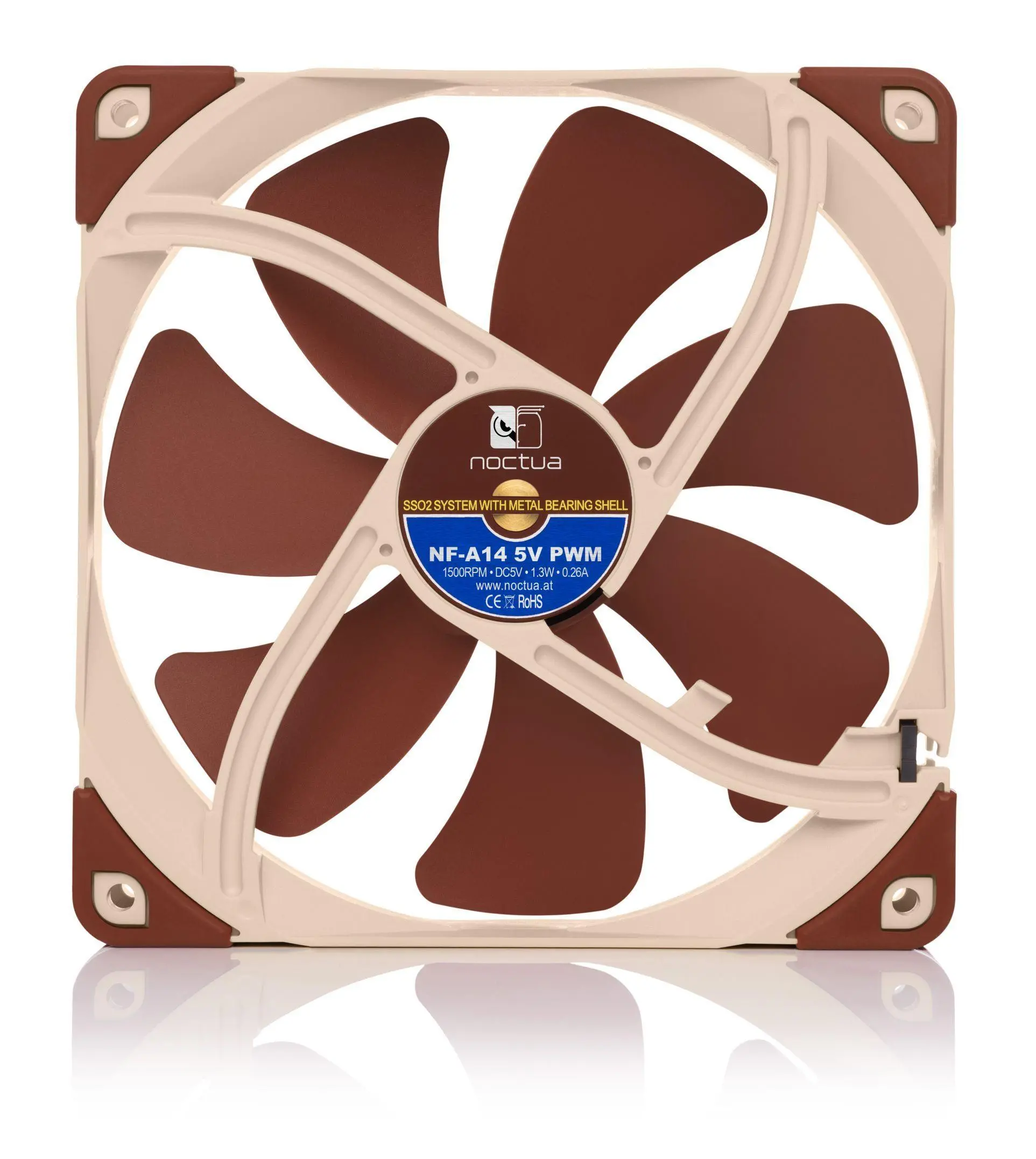 Wentylator Noctua NF-A14 5V PWM 140mm Beżowy