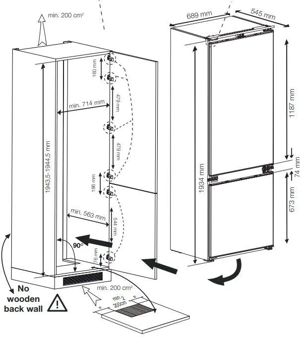 Lodówka Beko b300 BCNE400E40SN Pełny No Frost 194cm Szuflada z kontrolą wilgotności