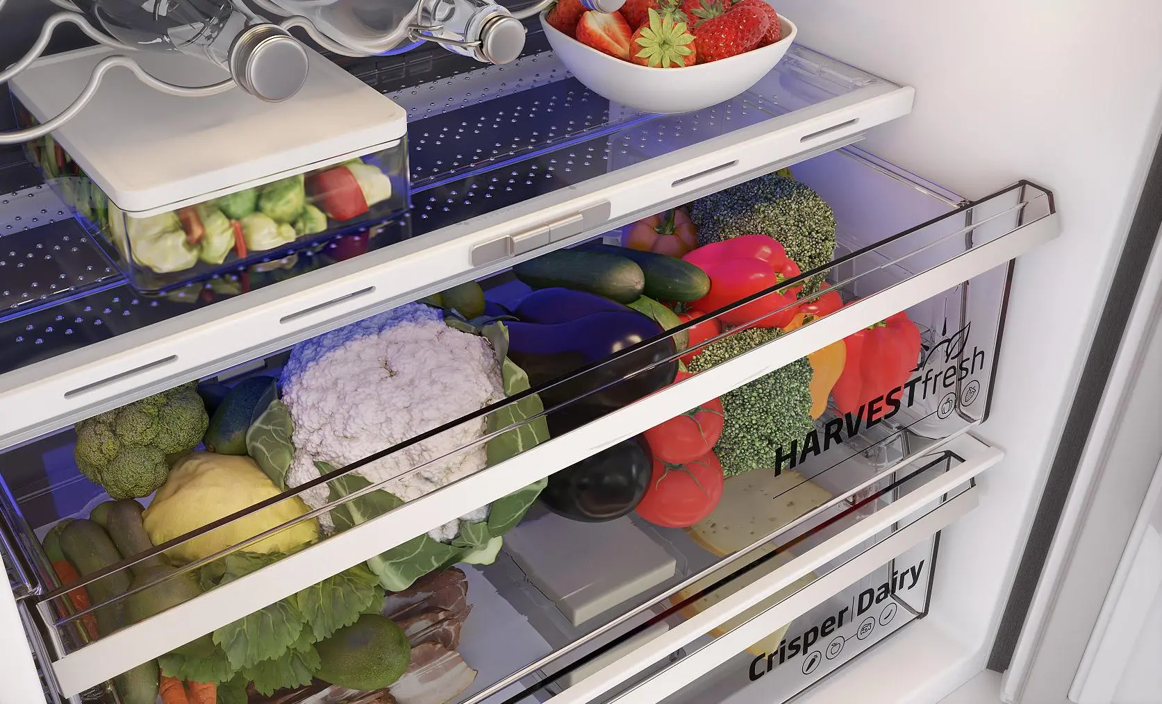 Lodówka Beko b300 BCNE400E40SN Pełny No Frost 194cm Szuflada z kontrolą wilgotności