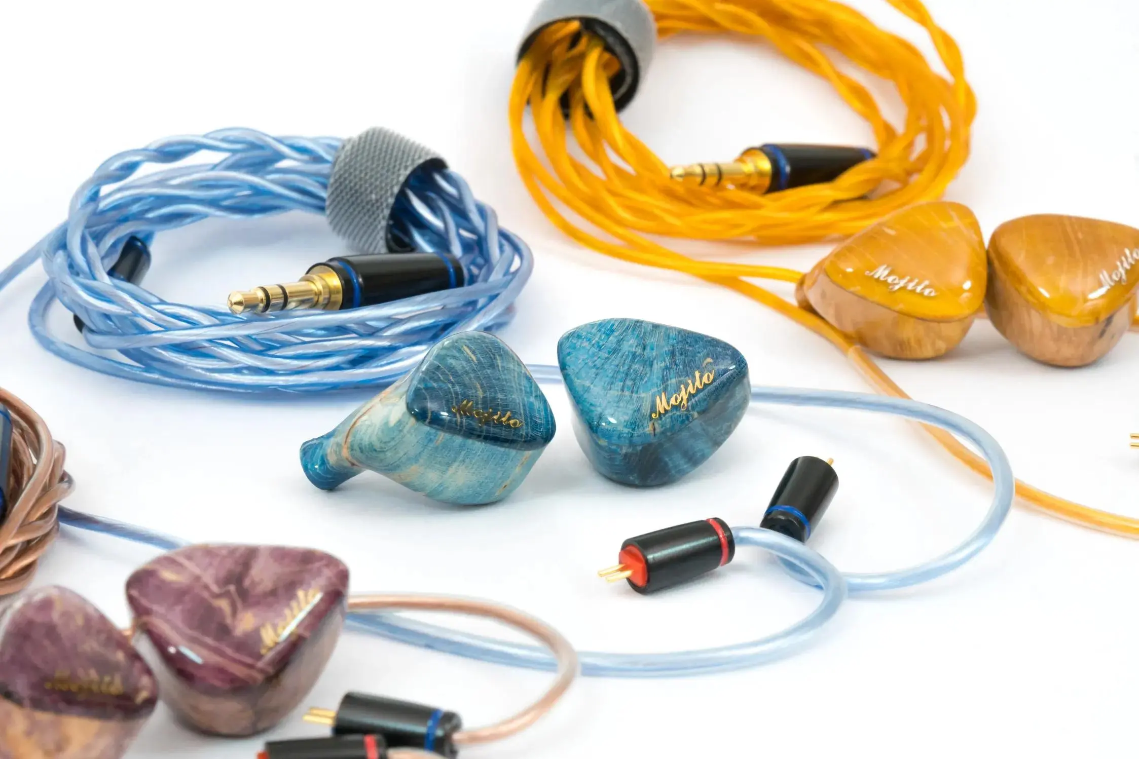 Słuchawki przewodowe Queen of Audio Mojito Blue Dokanałowe Niebieski