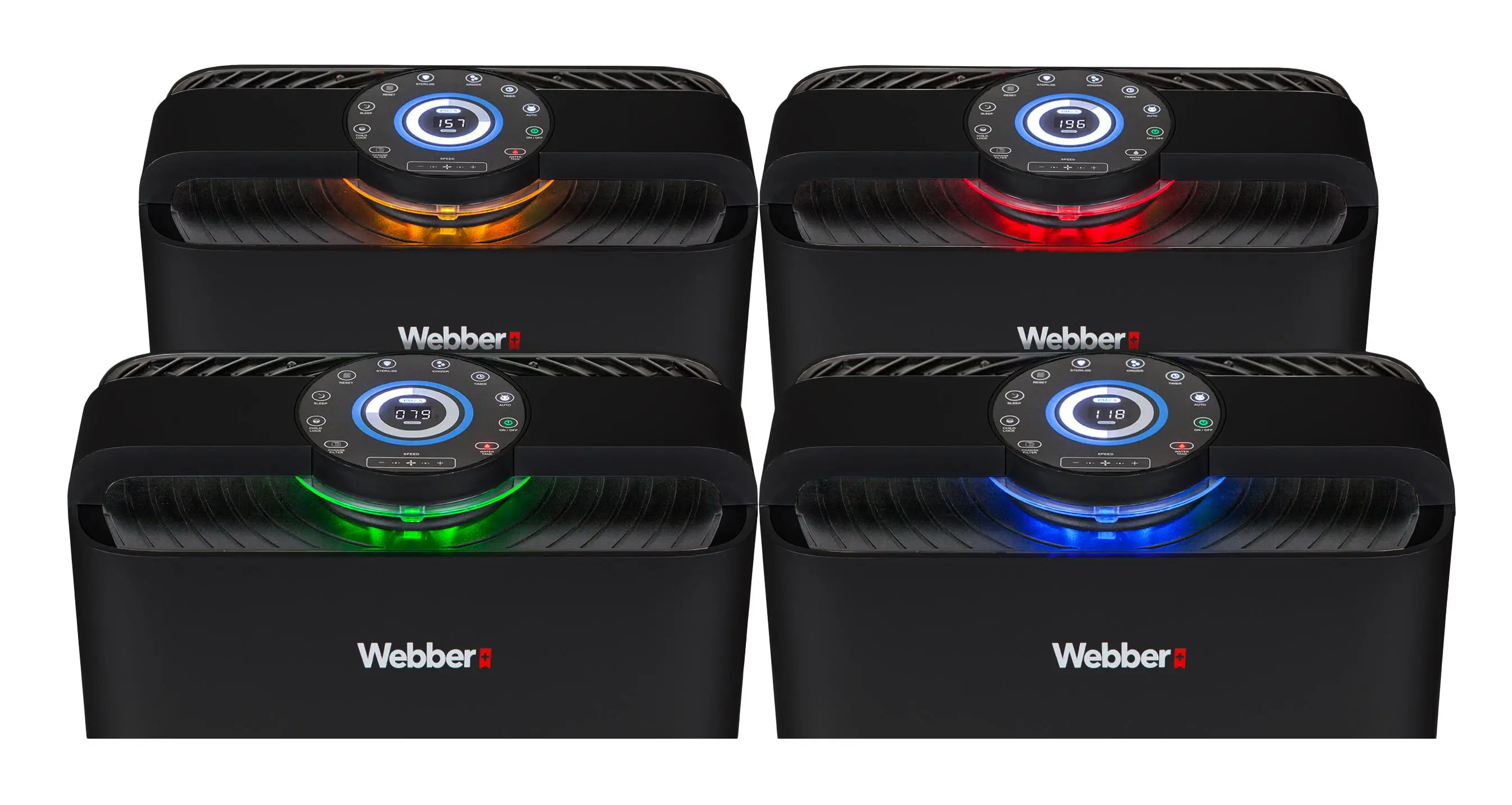 Oczyszczacz powietrza Webber AP 9700-C Jonizacja Lampa UV-C Nawilżanie powietrza