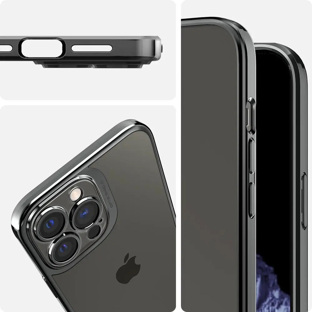 Etui Spigen Optik Crystal do iPhone 13 Pro szary