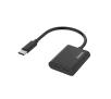 Rozdzielacz Hama 00200321 wtyk USB-C - gniazdo 2x USB-C, ładowanie + audio