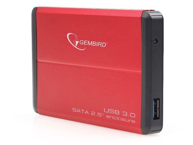Obudowa Gembird EE2-U3S-2-R 2,5" USB 3.0 (czerwony)