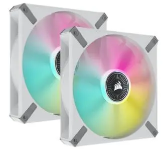 Wentylator Corsair iCUE ML140 RGB Elite 140mm 2szt. Biały
