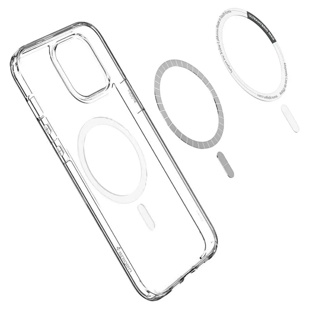Etui Spigen Ultra Hybrid MagSafe do iPhone 12 / 12 Pro Biały