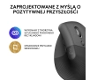 Myszka Logitech Lift Dla praworęcznych Grafitowy