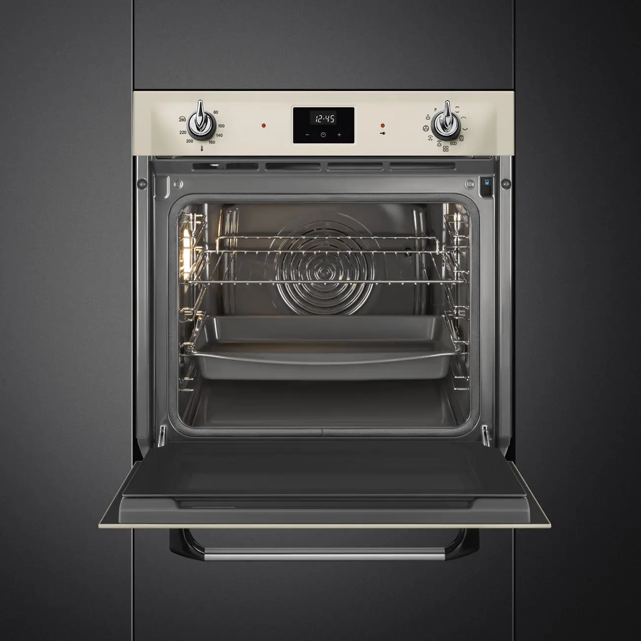 Piekarnik elektryczny Smeg Victoria SOP6900TP Termoobieg Kremowy