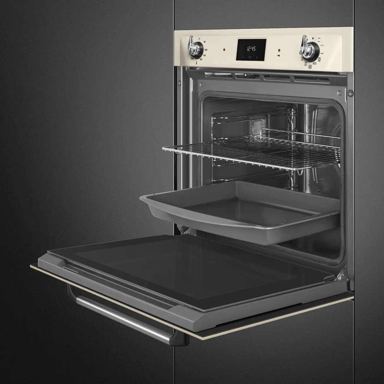 Piekarnik elektryczny Smeg Victoria SOP6900TP Termoobieg Kremowy