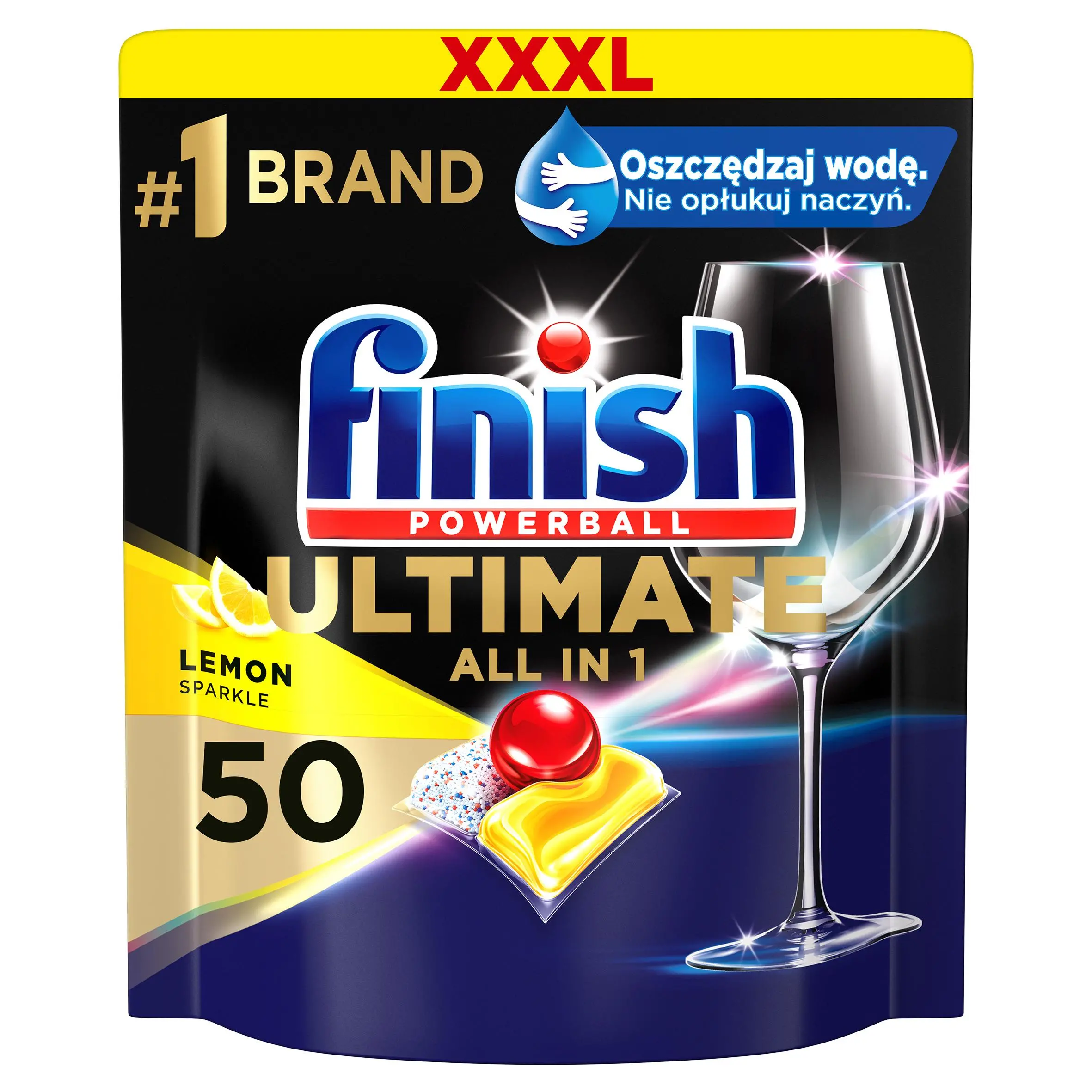 Kapsułki do zmywarki Finish Ultimate Lemon 50szt.
