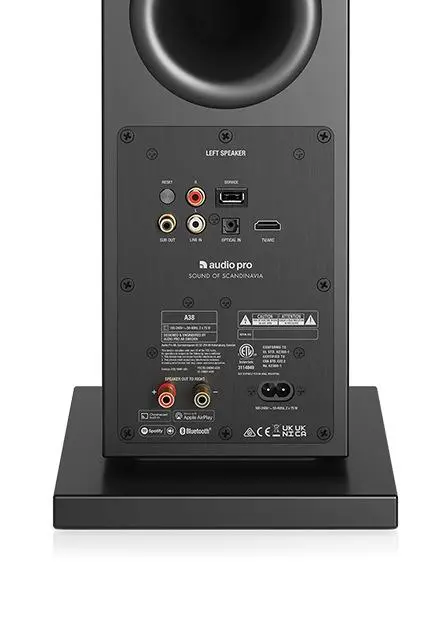 Głośnik multiroom Audio Pro A38 Czarny 2szt.