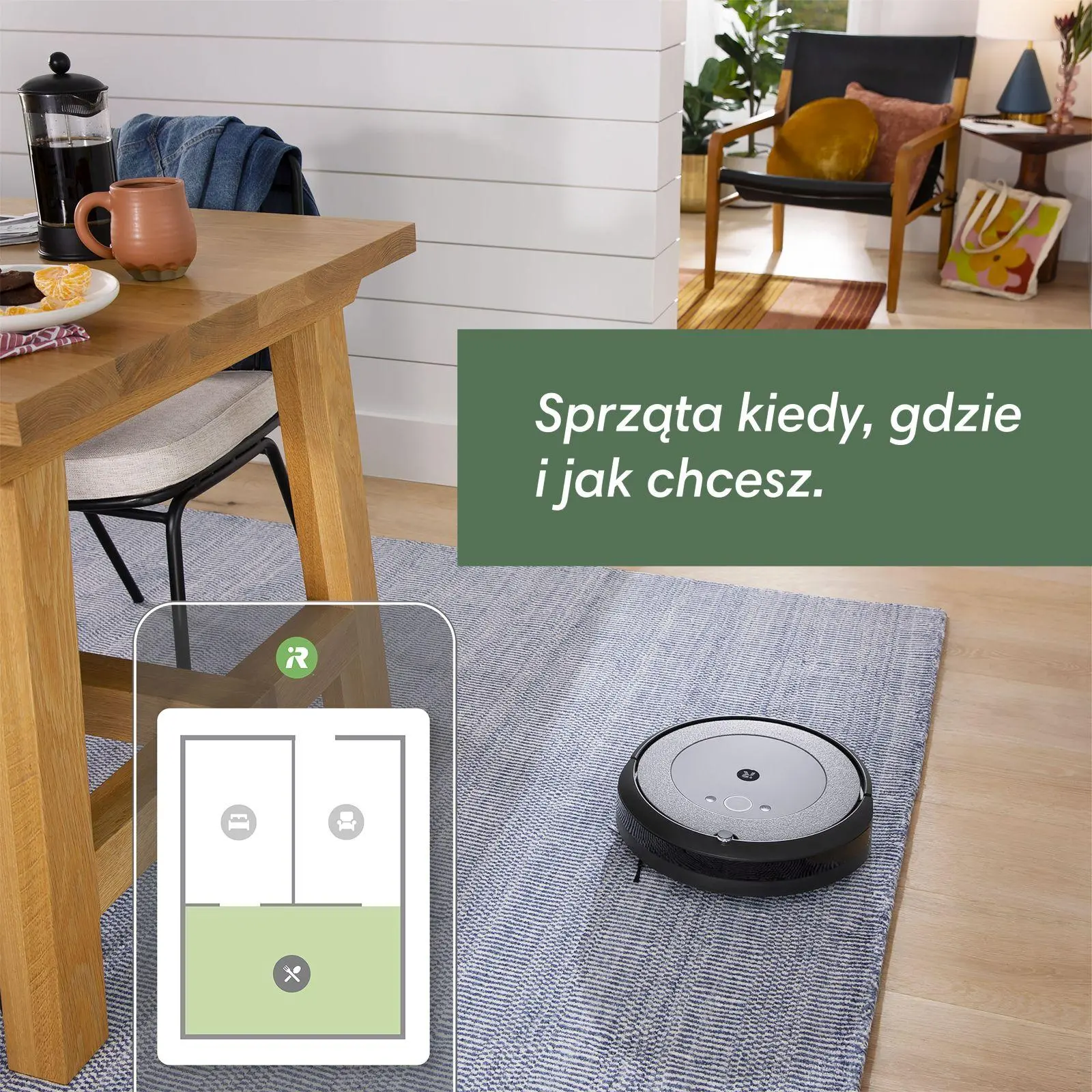 Robot sprzątający iRobot Roomba I5 Tworzenie mapy pomieszczenia 70dB