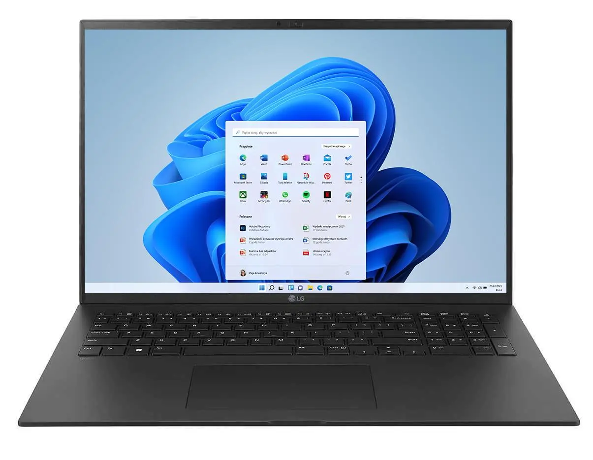 Laptop LG Gram 17" 2022 17Z90Q-G.AA58Y i5-1240P 16GB RAM 1TB Dysk SSD Win11 Czarny