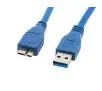 Kabel Lanberg USB-A do microUSB 0,5 m Niebieski