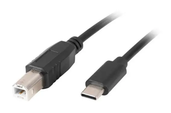 Kabel Lanberg USB-B do USB-C 3m Czarny