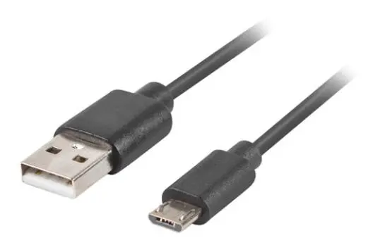 Kabel Lanberg USB 2,0 do microUSB QC 3,0 1,8m Czarny
