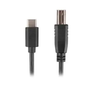 Kabel Lanberg USB-B do USB-C 1,8m Czarny