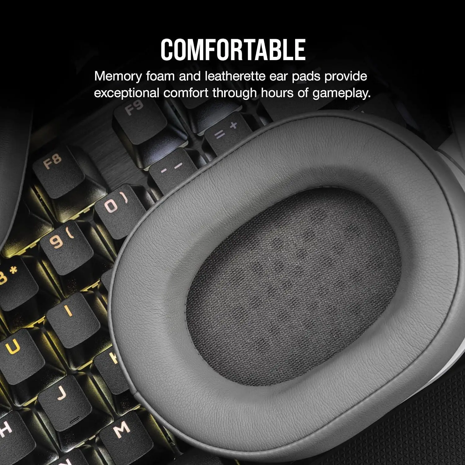 Słuchawki przewodowe z mikrofonem Corsair HS55 Stereo Nauszne Biały