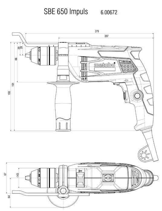 Metabo SBE 650 Impuls (600672000)