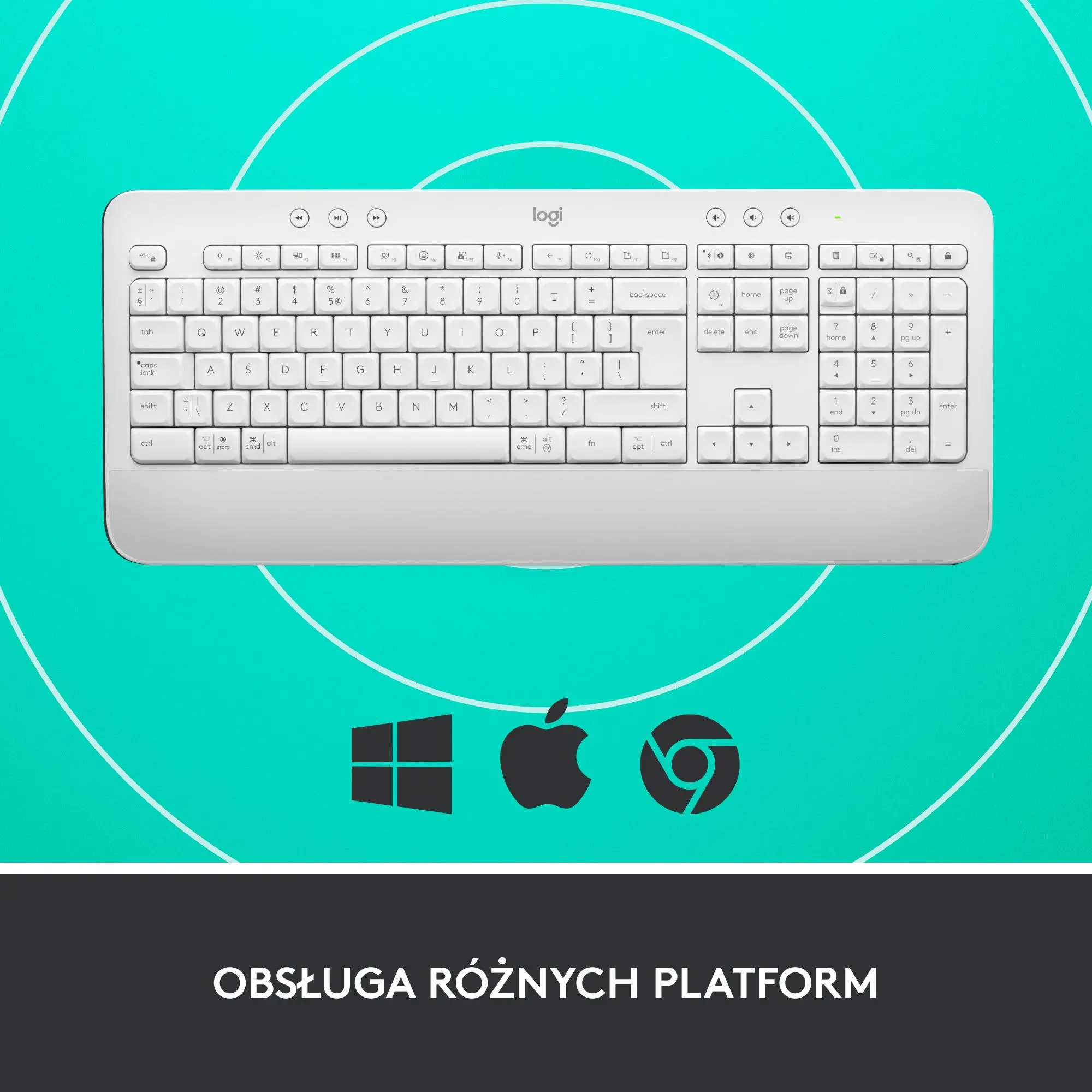 Klawiatura Logitech K650 Signature Biały