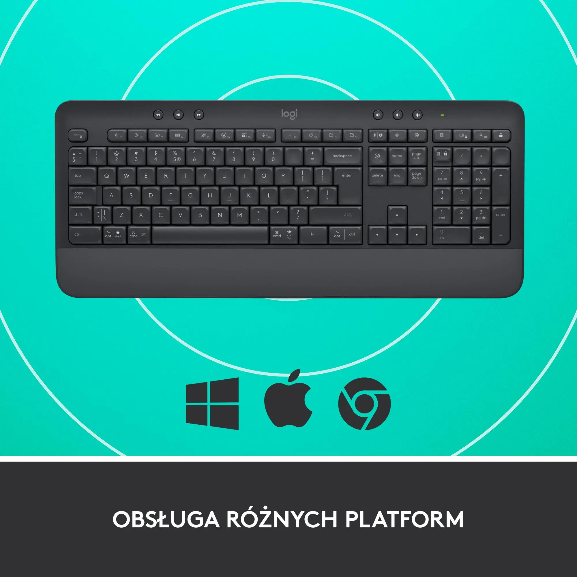 Klawiatura Logitech K650 Signature Grafitowy