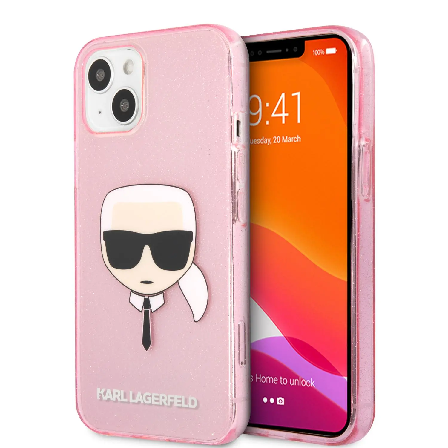 Etui Karl Lagerfeld KLHCP13SKHTUGLP do iPhone 13 mini Różowy