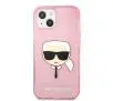 Etui Karl Lagerfeld KLHCP13SKHTUGLP do iPhone 13 mini Różowy