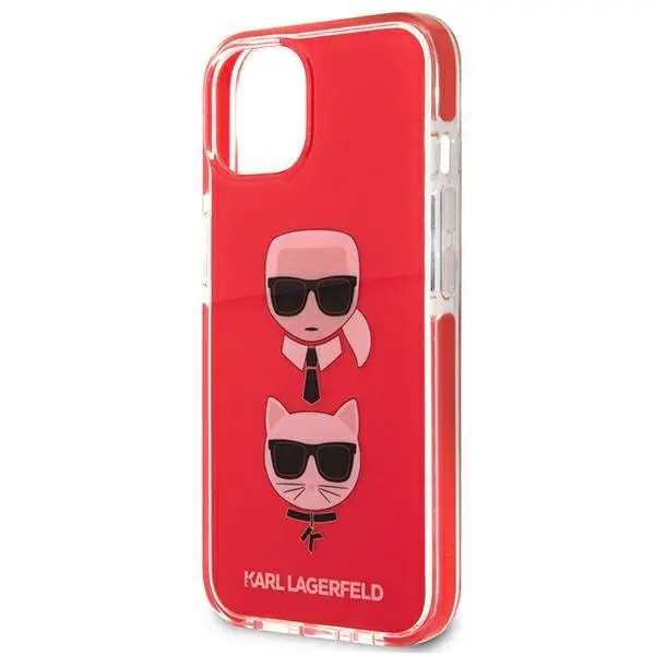 Etui Karl Lagerfeld Karl&Choupette Head KLHCP13STPE2TR do iPhone 13 mini