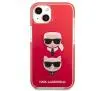 Etui Karl Lagerfeld Karl&Choupette Head KLHCP13STPE2TR do iPhone 13 mini