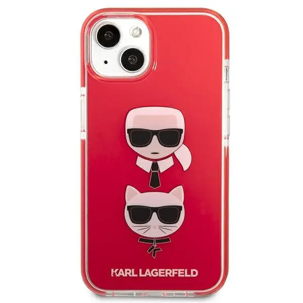 Etui Karl Lagerfeld Karl&Choupette Head KLHCP13STPE2TR do iPhone 13 mini