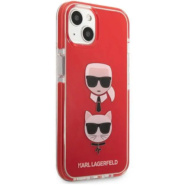 Etui Karl Lagerfeld Karl&Choupette Head KLHCP13STPE2TR do iPhone 13 mini