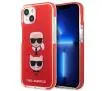 Etui Karl Lagerfeld Karl&Choupette Head KLHCP13STPE2TR do iPhone 13 mini