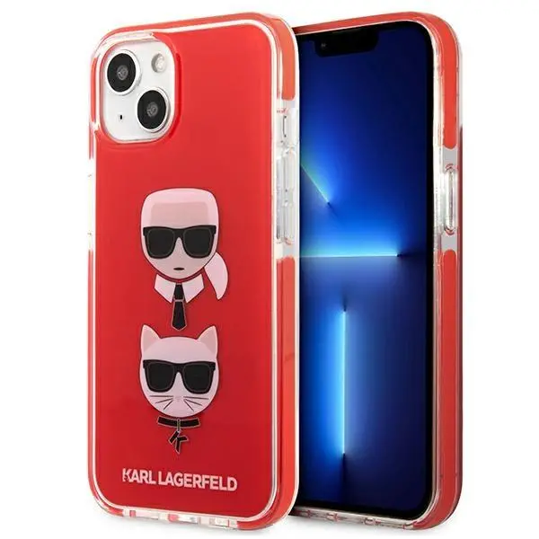 Etui Karl Lagerfeld Karl&Choupette Head KLHCP13STPE2TR do iPhone 13 mini