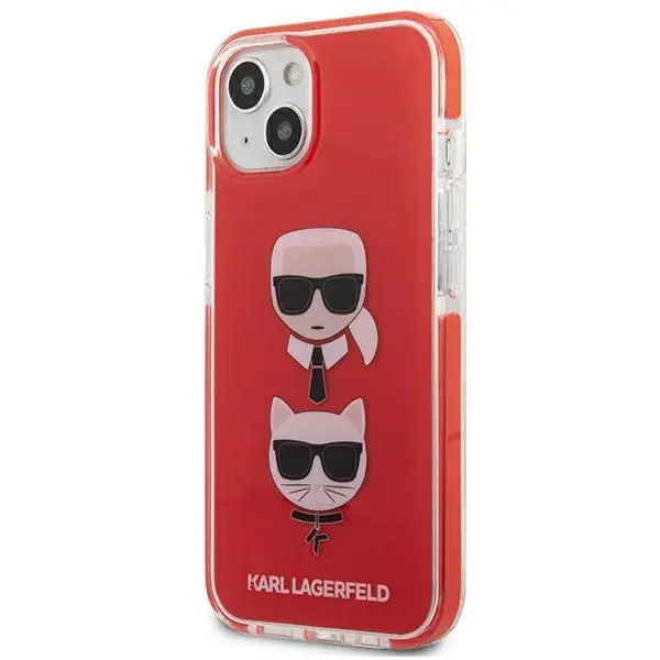 Etui Karl Lagerfeld Karl&Choupette Head KLHCP13STPE2TR do iPhone 13 mini