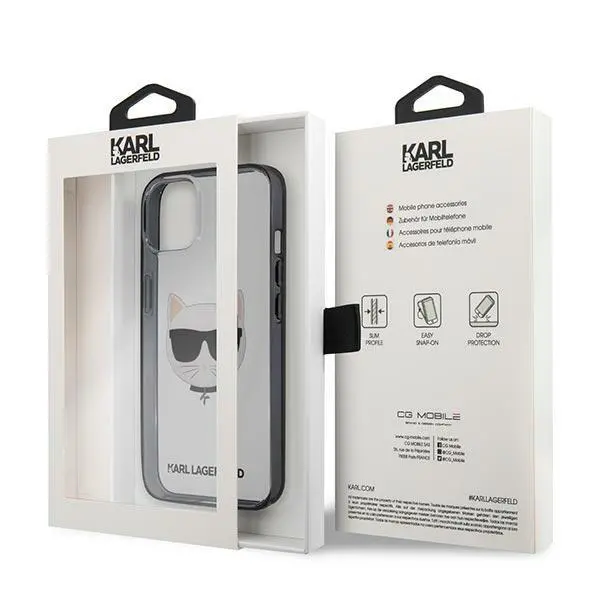 Etui Karl Lagerfeld Ikonik Choupette KLHCP13SHCHCK do iPhone 13 mini