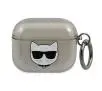 Etui na słuchawki Karl Lagerfeld KLA3UCHGK Glitter Choupette Head AirPods 3 Cover Czarny