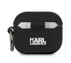 Etui na słuchawki Karl Lagerfeld KLACA3SILKHBK Silicone Ikonik AirPods 3 Cover Czarny