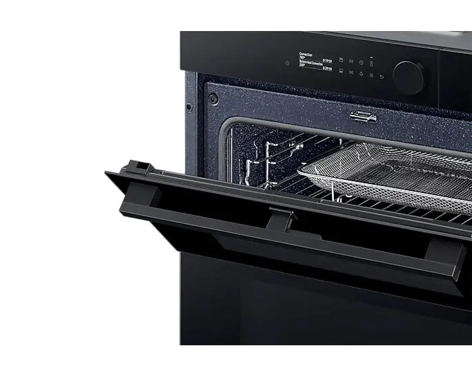 Piekarnik elektryczny parowy Samsung NV7B5785KAK Dual Cook Termoobieg AirFry Zdalne sterowanie Czarne szkło