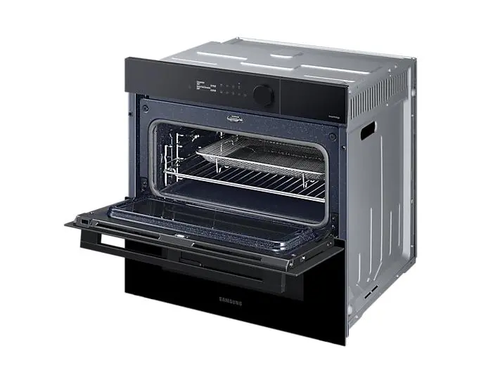 Piekarnik elektryczny parowy Samsung NV7B5785KAK Dual Cook Termoobieg AirFry Zdalne sterowanie Czarne szkło