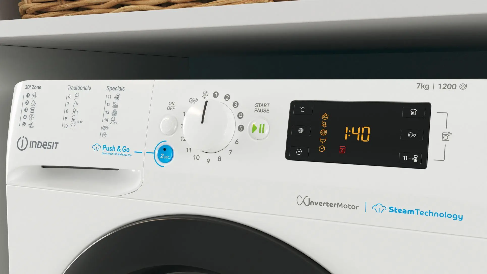 Pralka Indesit BWSE 71295X WBV EU Slim 7kg 1200obr/min
