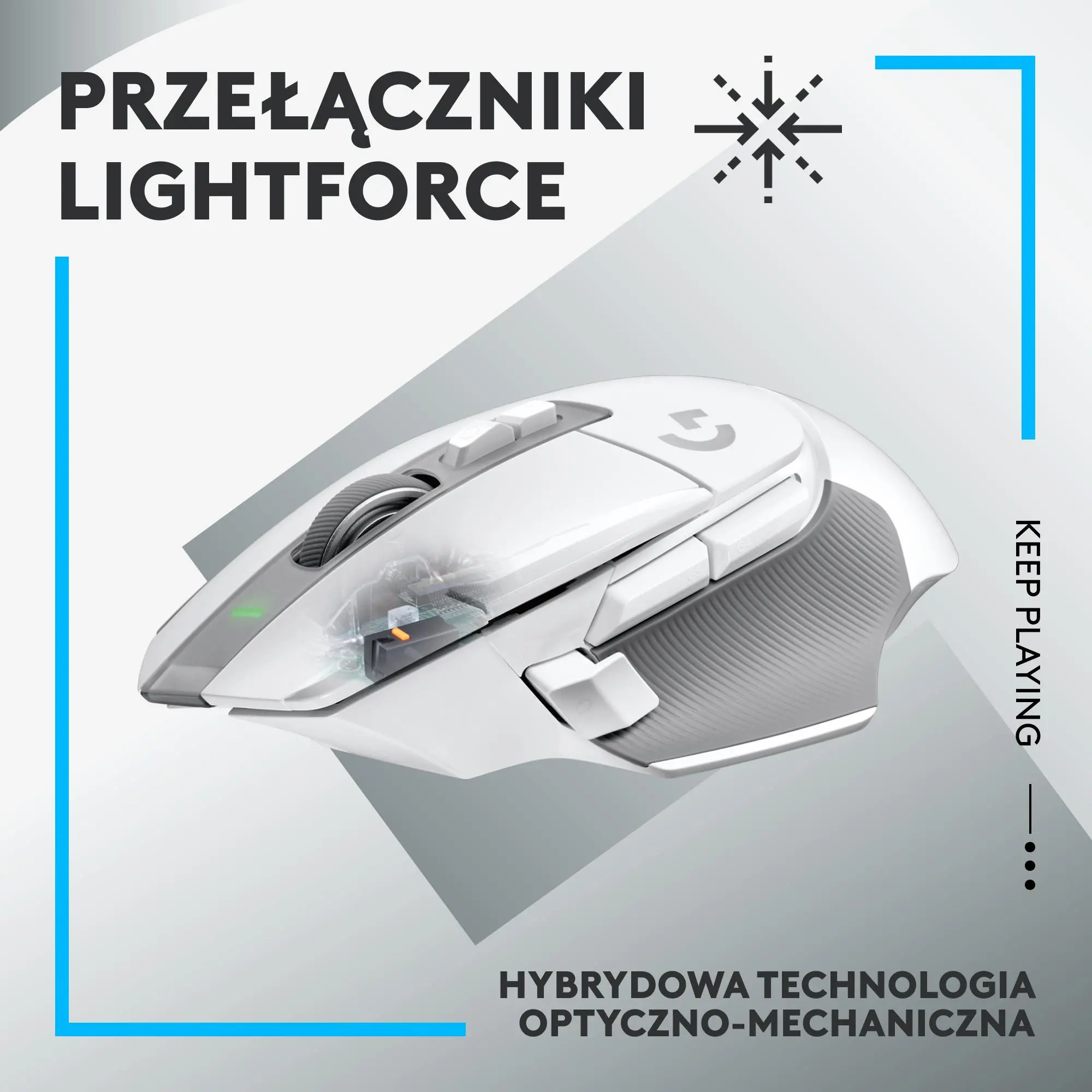 Myszka gamingowa Logitech G502 X Lightspeed Biały
